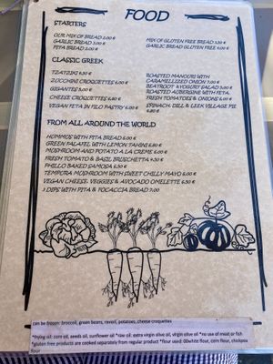 Starters at ONO by Marouli in Rhodes