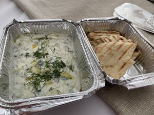 Takeaway tzatziki & pitta  at ONO by Marouli in Rhodes