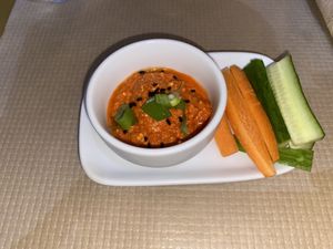 Some kind of vegan dip that was brought out before my meal.  at ONO by Marouli in Rhodes