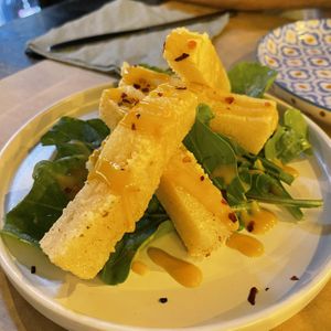 Vegan halloumi sticks at ONO by Marouli in Rhodes