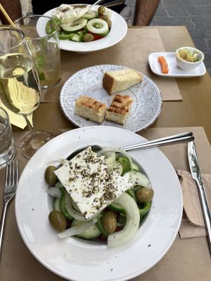Greek salad  at ONO by Marouli in Rhodes