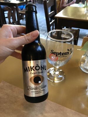 Craft beer, saison at ONO by Marouli in Rhodes