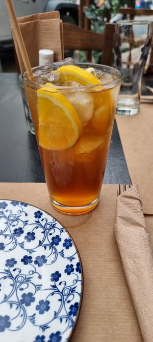 Homemade ice tea at ONO by Marouli in Rhodes