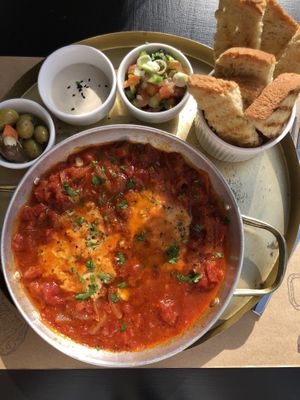 vegan shakahuka  at ONO by Marouli in Rhodes
