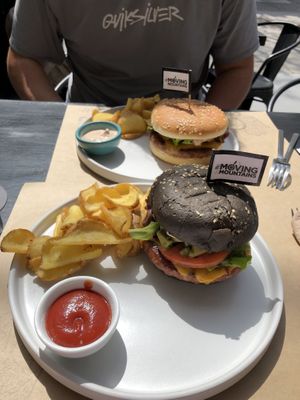 california burger and burger   at ONO by Marouli in Rhodes