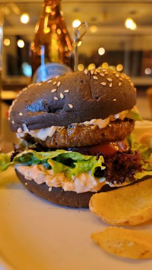 California burger at ONO by Marouli in Rhodes