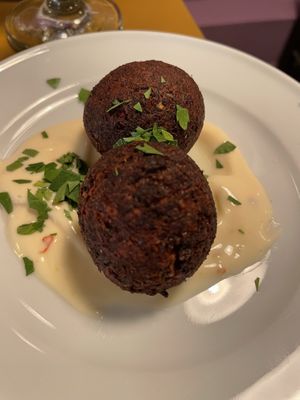 Beetroot falafel (tasting menu)  at ONO by Marouli in Rhodes