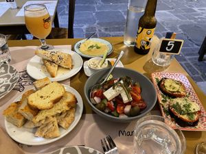 Different plates from  at ONO by Marouli in Rhodes