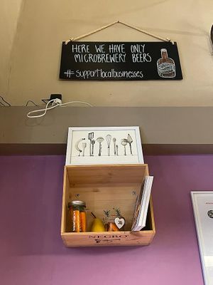 Only microbrewery beers served  at ONO by Marouli in Rhodes