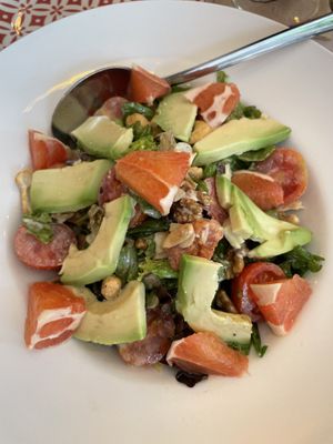 Avocado salad with greipfruit  at ONO by Marouli in Rhodes