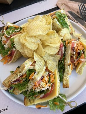 Club sandwich  at ONO by Marouli in Rhodes