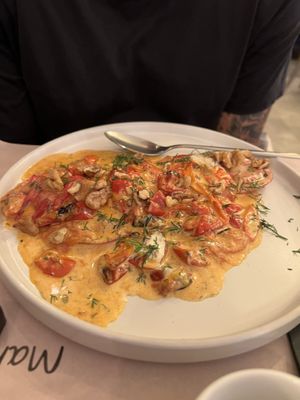 Vegan ravioli   at ONO by Marouli in Rhodes