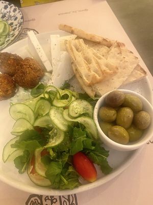 Greek platter  at ONO by Marouli in Rhodes