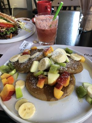 Vegan pancakes!!   at ONO by Marouli in Rhodes