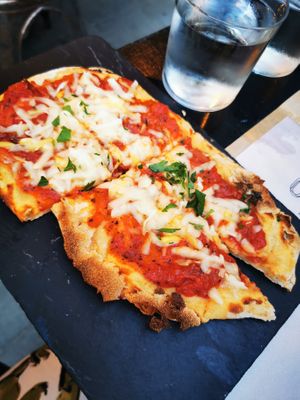 Mozzarella pinza at ONO by Marouli in Rhodes