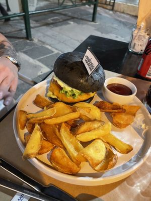 vegan burger  at ONO by Marouli in Rhodes