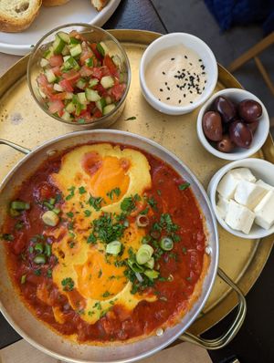 Vegan Shakshouka at ONO by Marouli in Rhodes