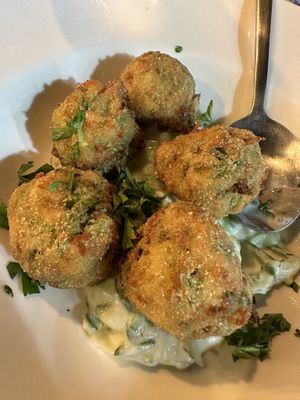 Courgette croquettes   at ONO by Marouli in Rhodes