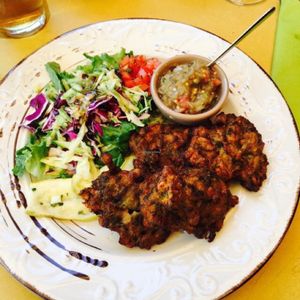 Pitaroudia with crunchy salad (VEGAN) at ONO by Marouli in Rhodes