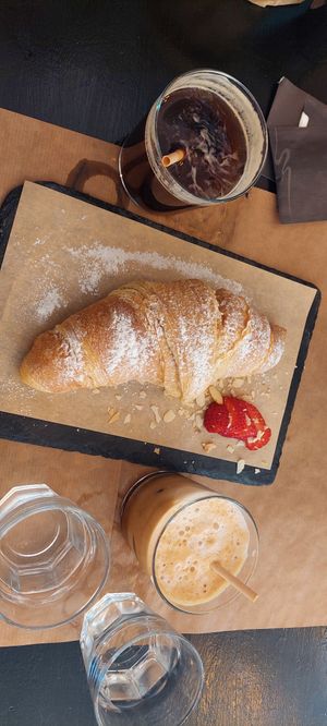 Plain croissant (it's huge) at ONO by Marouli in Rhodes