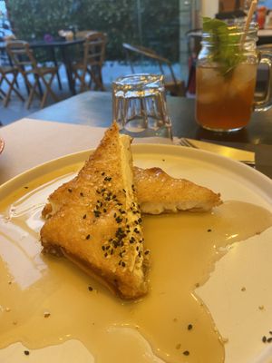 Feta in phyllo pastry  at ONO by Marouli in Rhodes