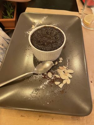 Soufflé de chocolate   at ONO by Marouli in Rhodes