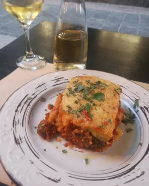 Vegan moussaka at ONO by Marouli in Rhodes