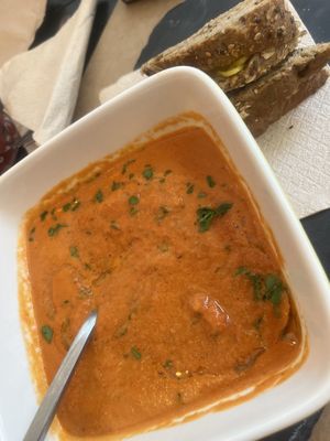 Tomato soup  at ONO by Marouli in Rhodes