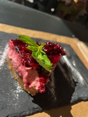 Vegan cheese cake from heavenn  at ONO by Marouli in Rhodes