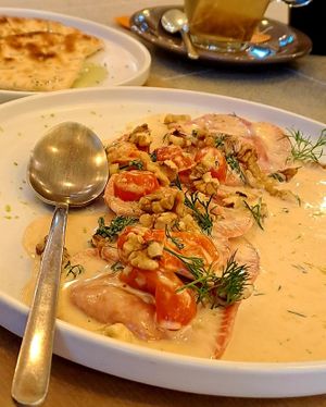 Beetroot ravioli at ONO by Marouli in Rhodes