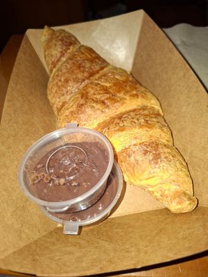 Vegan chocolate croissant at ONO in Rhodes
