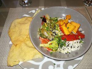 rice with vegetables at ONO by Marouli in Rhodes