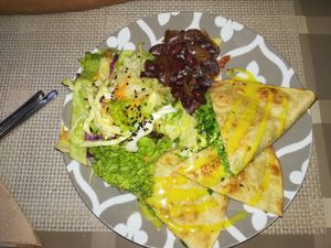 quesadillia at ONO by Marouli in Rhodes