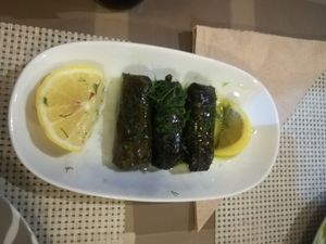 dolmades-a typical Rhodes dish at ONO by Marouli in Rhodes