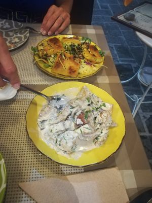 patato with mushroom cream at ONO by Marouli in Rhodes