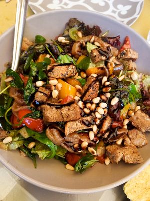 Mediterranean salad at ONO by Marouli in Rhodes