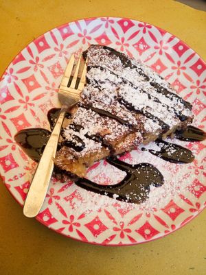 Orange and chocolate pie at ONO by Marouli in Rhodes