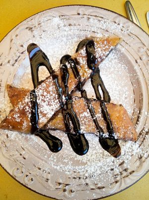 Strudel with summer fruits at ONO by Marouli in Rhodes