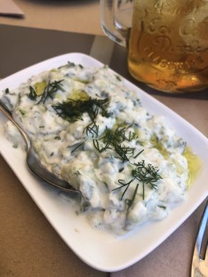 Vegan tzatziki - so good! at ONO by Marouli in Rhodes