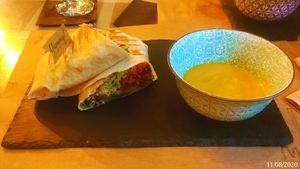 Falafel wrap at ONO by Marouli in Rhodes