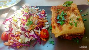 Vegan Moussaka at ONO by Marouli in Rhodes