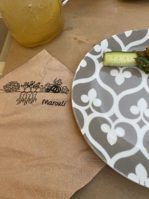 Napkin at ONO by Marouli in Rhodes