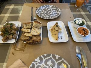 Selection of meze  at ONO by Marouli in Rhodes