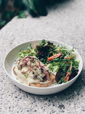 Creamy Mushroom Toast at Plants in Taipei