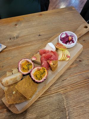 Vegan cheese platter from Holiday menu at Plants in Taipei