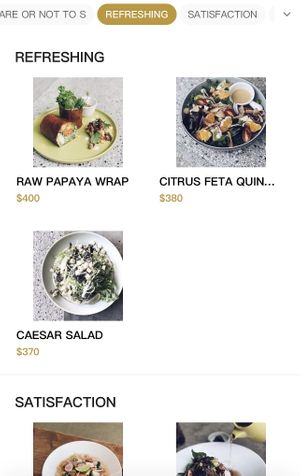 Menu  at Plants in Taipei