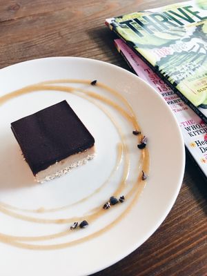 Raw Caramel Slice at Plants in Taipei
