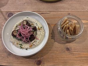 Mung Bean Sprout Hummus!  at Plants in Taipei