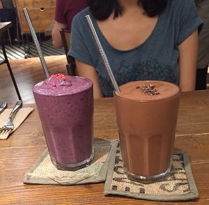 Berry and chocolate shakes at Plants in Taipei