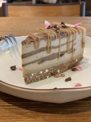 Raw caramel cake  at Plants in Taipei